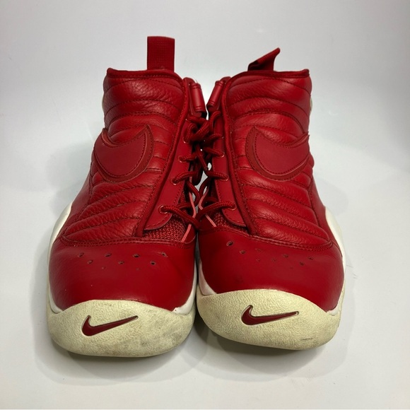 Nike Air Shake Ndestrukt red leather sneakers women’s size 9 athletic activewear - Picture 3 of 9